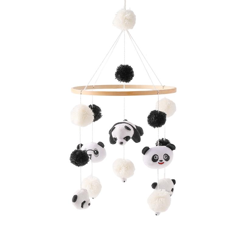 Baby Wooden Bed Bell Bracket Mobile Hanging Rattle Toys Crib Bracket Hanger Baby Crib Mobile Bed Bell Toy Holder Arm Bracket