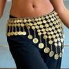 1 Stück Elegante Goldfarbene Münzquaste Taillen-Halskette Rockketten Mode Bauchtanz Taillenkette Für Damen Schmuckgürtel