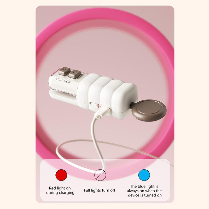Mini Bag Sealer With Cutter And Magnet,Rechargeable Mini Bag Sealer And Cutter,Hand Pressure Snack Heat Sealing Machine