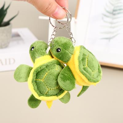 1Pcs Turtle Doll Stuffed Keychain Cute Doll Cartoon Soft Plush Toy 10CM Bag Pendant Kid Gift