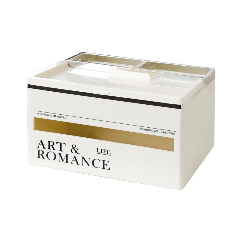 Living Room High-end Tissue Box Coffee Table Multi-functional Creative Tissue Paper Home Light Luxury Kitchen High-end Storage