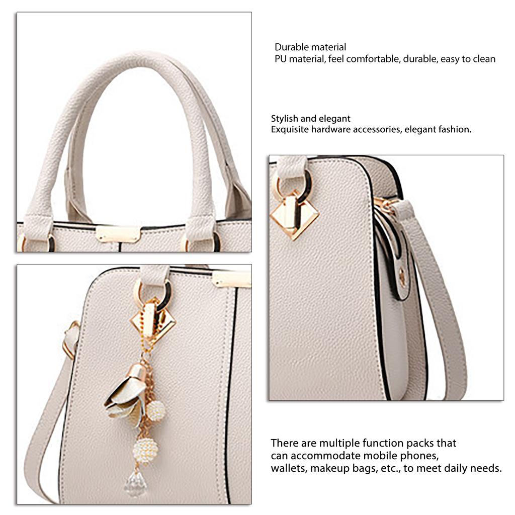 PU Handbag Large Capacity Stylish Women Shoulder Handbag for Valentines Day Anniversaries Birthdays