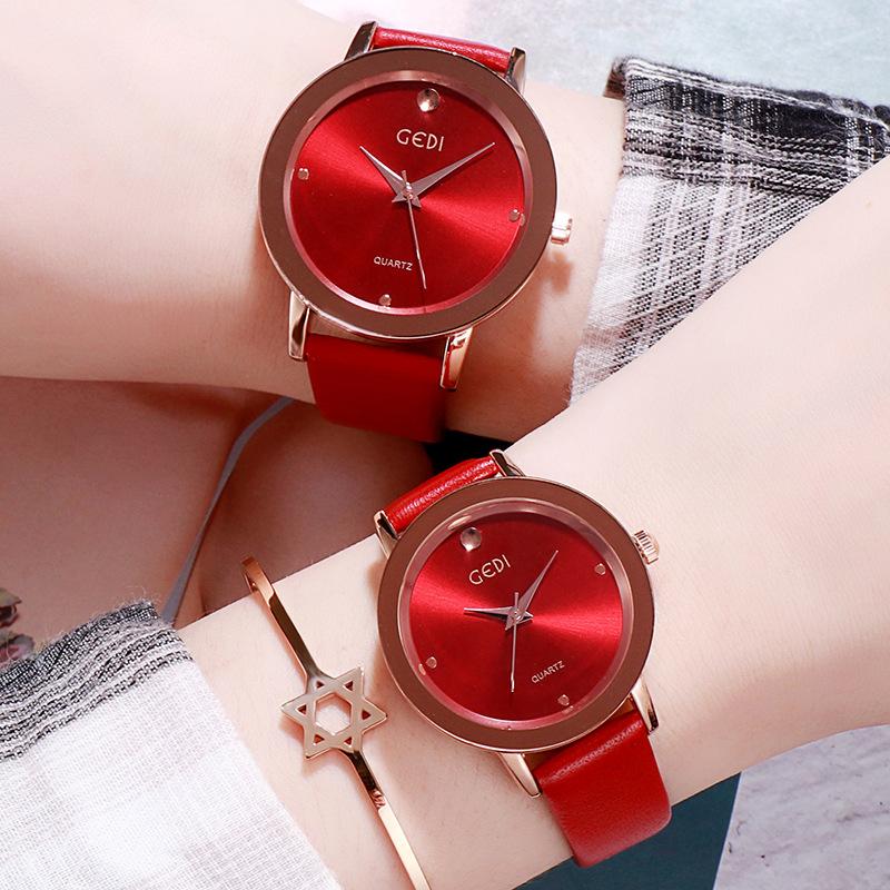Simple And High-Value Couple Belt Quartz Watch Fashionable Light Luxury High-End Waterproof Quartz Belt Watch