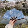 Hand Fan Embroidered Spanish Folding Fan Hanging Multipurpose Handmade Fan Portable Vintage Hand Cranked Fan Traditional Events