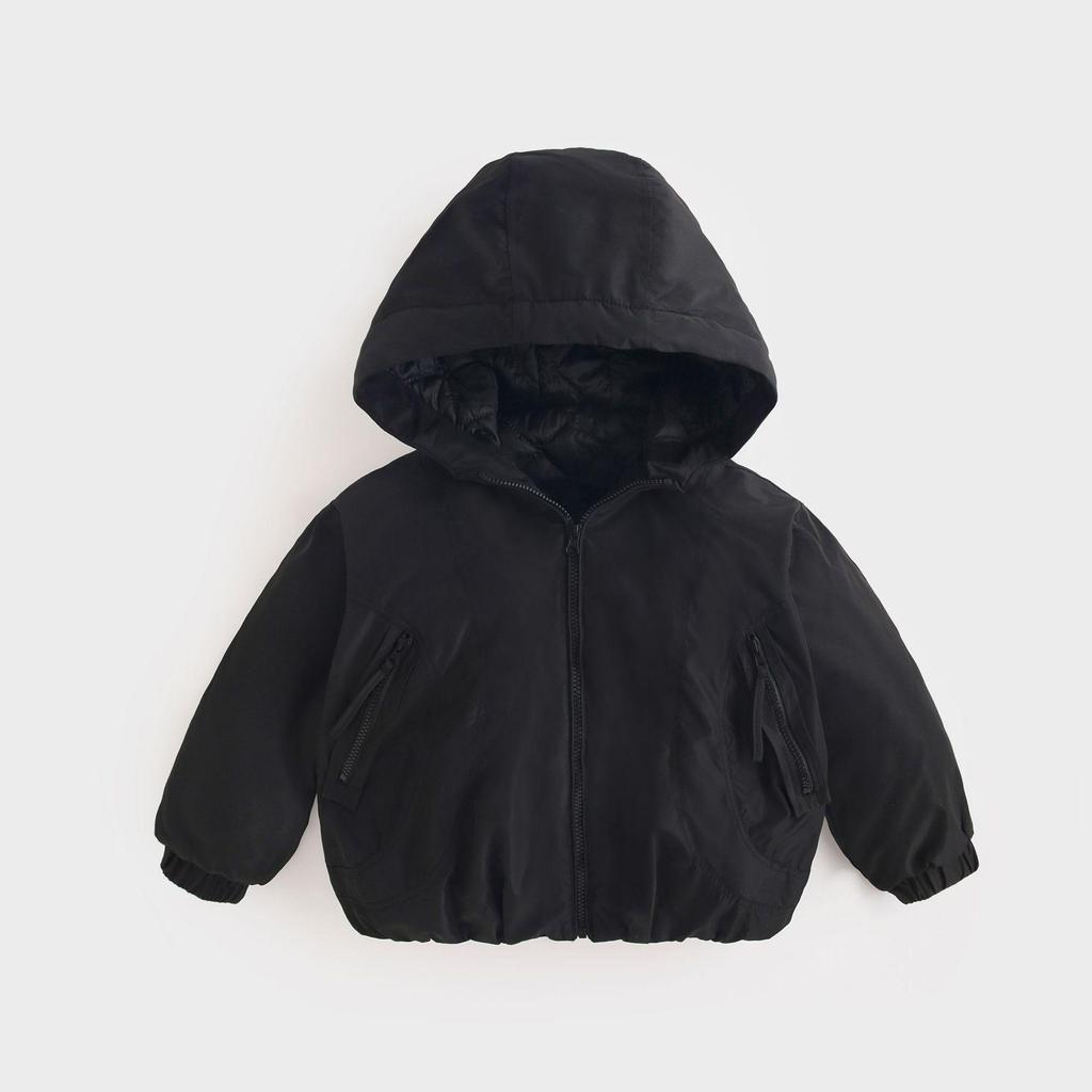Girls' Korean Style Cotton Hoodie Jacket - Autumn/Winter 2026 Student Casual Wear