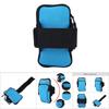 Outdoor Sport Running Jogging Exercise Gym Arm Wrist Pouch Armband Phone Case Bag Blue