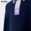 M.Latin Boys' Spliced Mesh Long Sleeve Polo T-Shirt