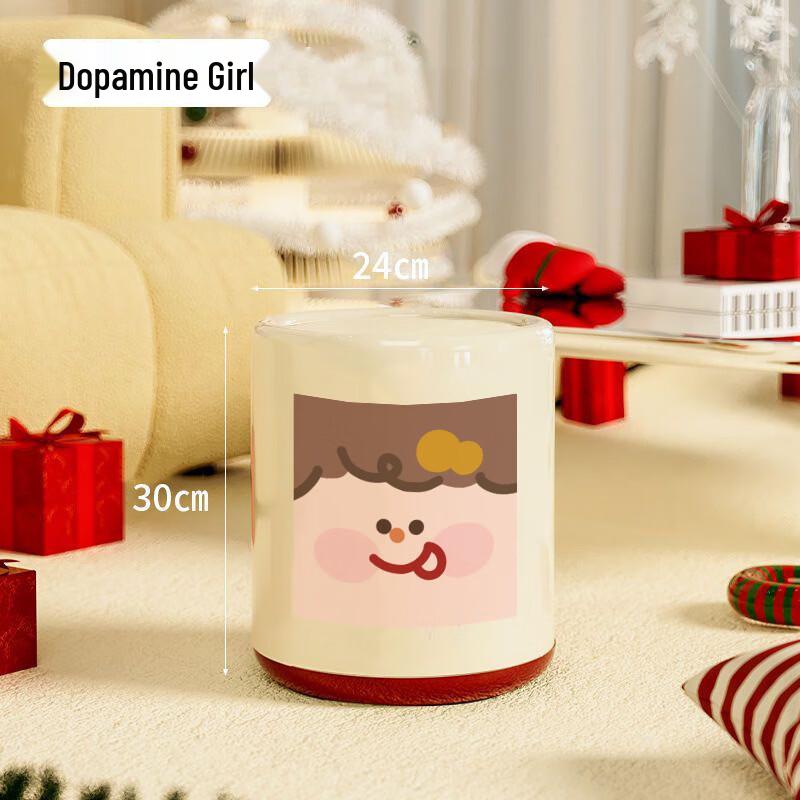 

OIMG Dopamine Girl 14L Swing Lid Trash Can