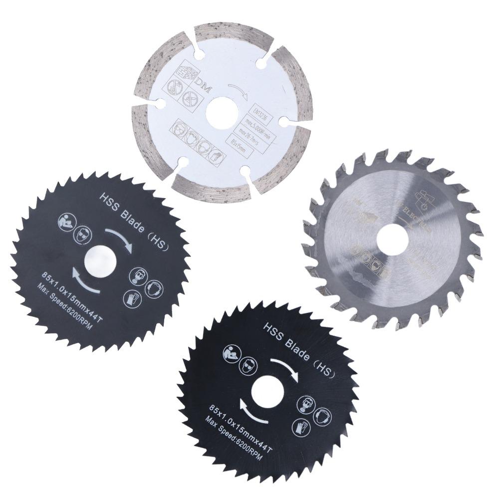 4pcs 15mm Inner Diameter Mini Circular Saw Blade Rotary Saw Blade For Tile Grout Concrete