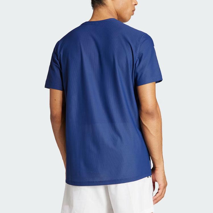adidas Own the Run Tee Dark Blue Men Streetwear IN1502