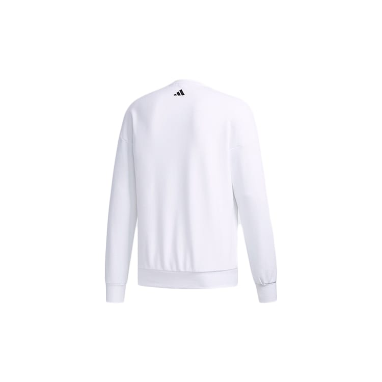 Adidas Sweatshirts Men's White Crew Neck Moderate Regular FM9406