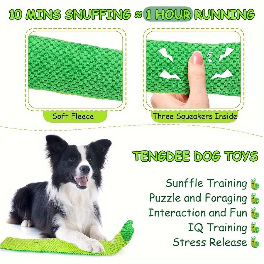 Squeaky Snuffle Dog Toy for Relax - Interactive Puzzle & Foraging Game, Ideal for Boredom, IQ Training, Suitable for All Breeds