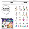 Christmas Advent Calendar Bracelets 2025 for Girls Christmas Calendar Charm Jewelry Advent Calendar for Kids Teens Women