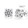 Banyan Tree S925 Silver Moissanite Bull Head Earrings - Classic Female Fashion Ear Jewelry