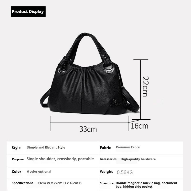 New Style Crossbody Bag for Middle-aged Women, Fashionable, Large Capacity, Handbag, Shoulder Bag, Crossbody Bag