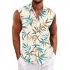 Men's Hawaiian Lapel Button-down Shirt T-shirt Top