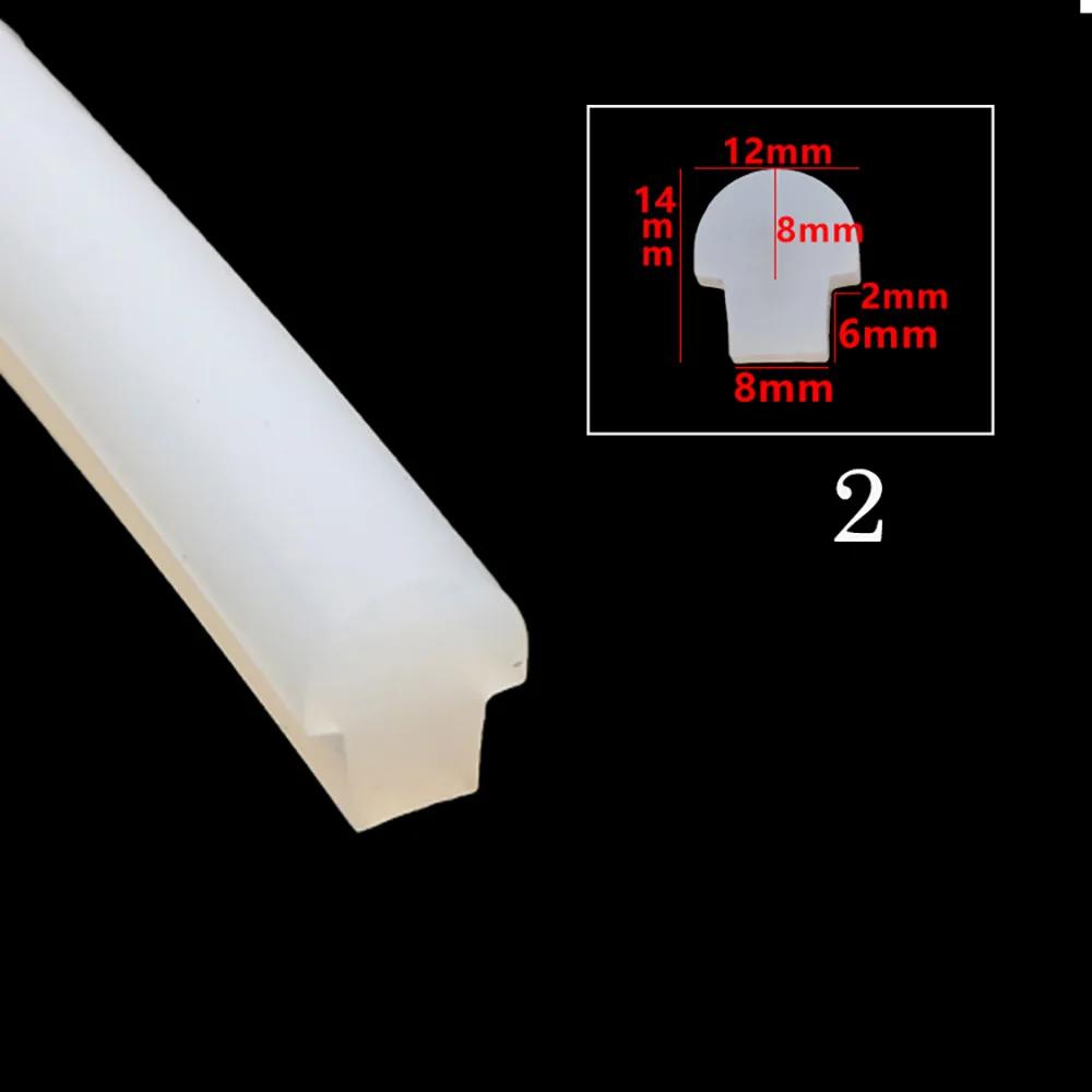 Rote Pilzkopf-Dichtungsleiste Silikon Hochtemperatur Ofenbrücke Aluminium Türfenster Dichtungs-Schallschutzleiste