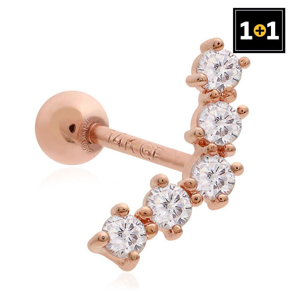 [1+1] 14K Gold-Filled Pin Pure Piercing (Single Sold)