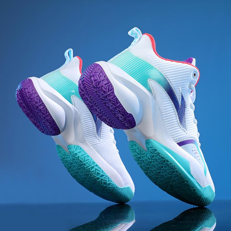 Basketball shoes summer wear-resistant sports shoes year-old children practical training shoes 36 белый