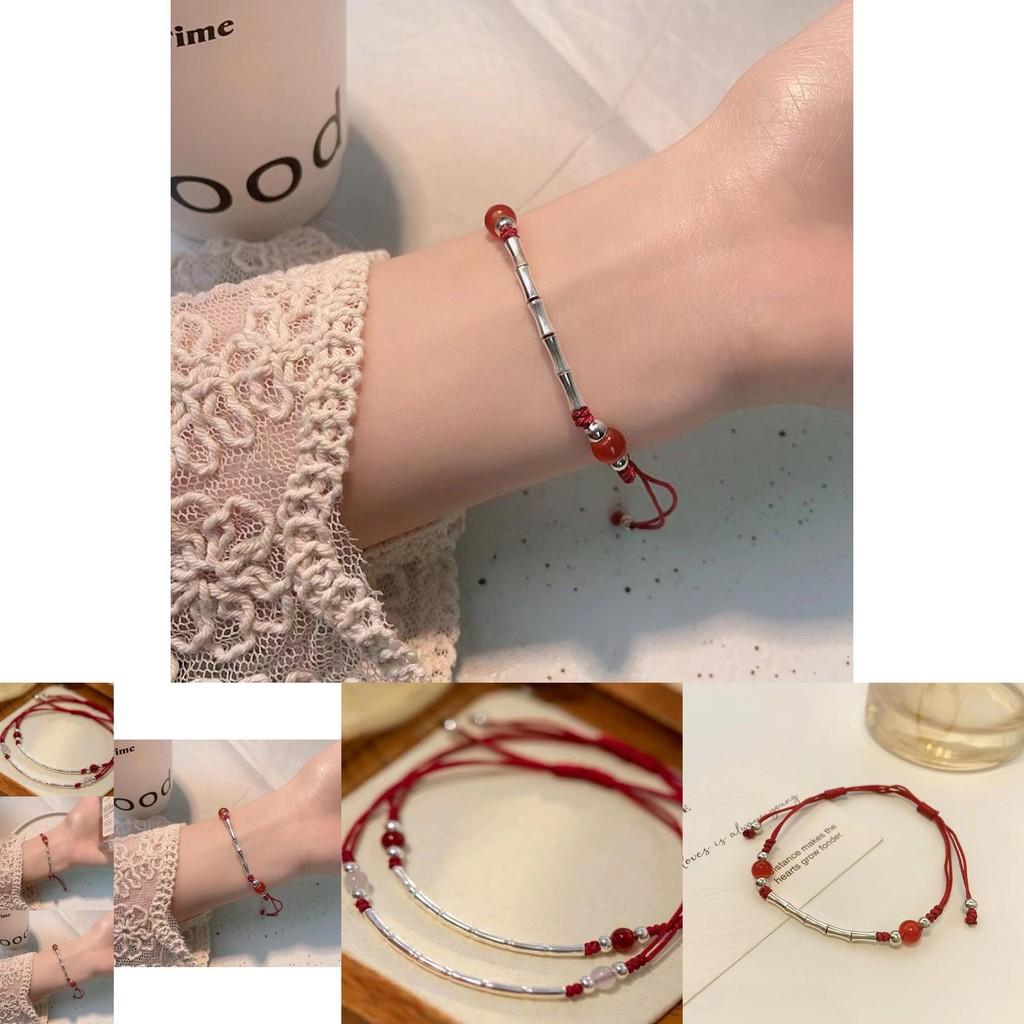 Artistic Vintage Red String Bracelet For Women Perfect Friendship Gift
