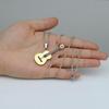 Men's Women's Guitar Pendant with Chain Hip Hop Music Style Pendant Jewelry