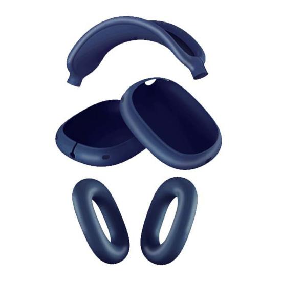 Kopfhörerhülle für AirPods Max Vollständige Schutzhülle Weiche Silikonhülle Kratzfest & Schweißbeständig Präzise Aussparungen Ohrpolster Kopfbügel Schutz