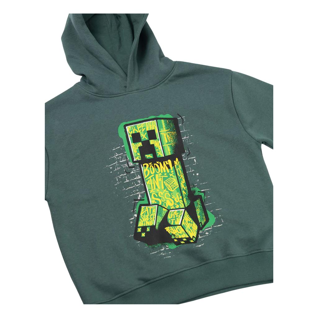 Minecraft Boys Creeper Hoodie And Joggers Set