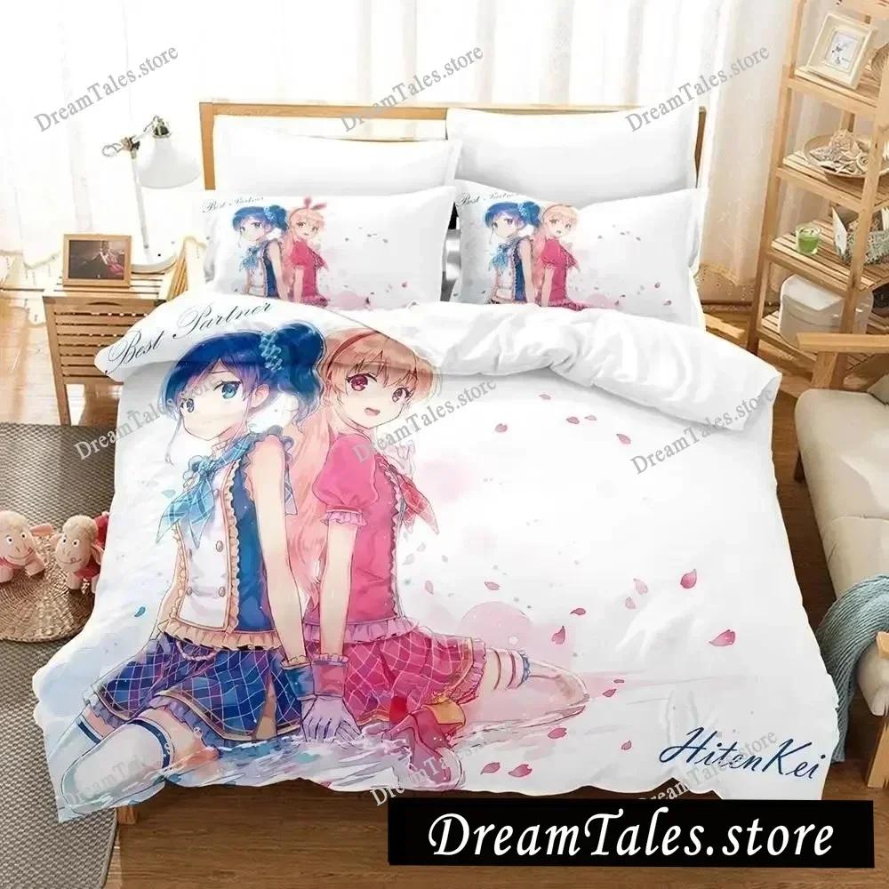 3D Printing Aikatsu! Cartoons Bedding Set Duvet Cover Bed Set Quilt Cover Pillowcase Comforter King Queen Size Adult Bedding741
