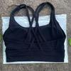 Solid Color Women Cross Back Bra Fitness Underwear Soft Fitness Sport Bra Top Gym Yoga Athletic Workout With Chest Pad
