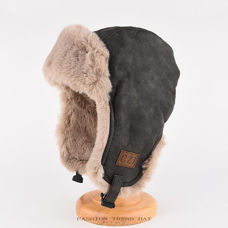 Thunderbolt Hat Men and Women Winter Padded Thickened Ear Protection Cap Cycling Outdoor Ski Ins Warm Cold Cotton Cap