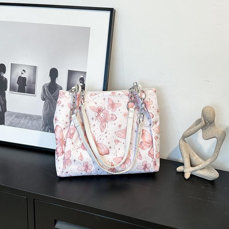 Trendy Pu Leather Shoulder Bag For Women With Unique Print And Zipper Closure