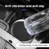 2Pcs Carbon Fiber Leather Car Coaster Water Cup Mat For BMW E38 E46 F15 E90 E92 E87 G20 G30 X1 Non-slip Pad Interior Accessories