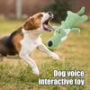 1/3Pcs Dog Plush Toy Animal Wolf Lion Elephant Design Dog Chew Toy with Squeaky Sounder Interactive Puppy Toy