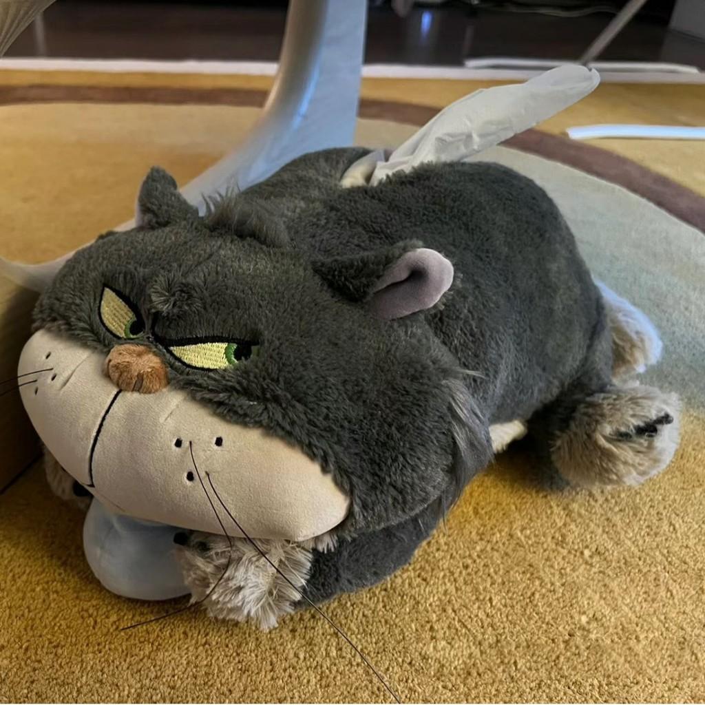 Cat Plush Tissue Box Cover Cute Cartoon Cat Tissue Holder For Home Car Interior Decor