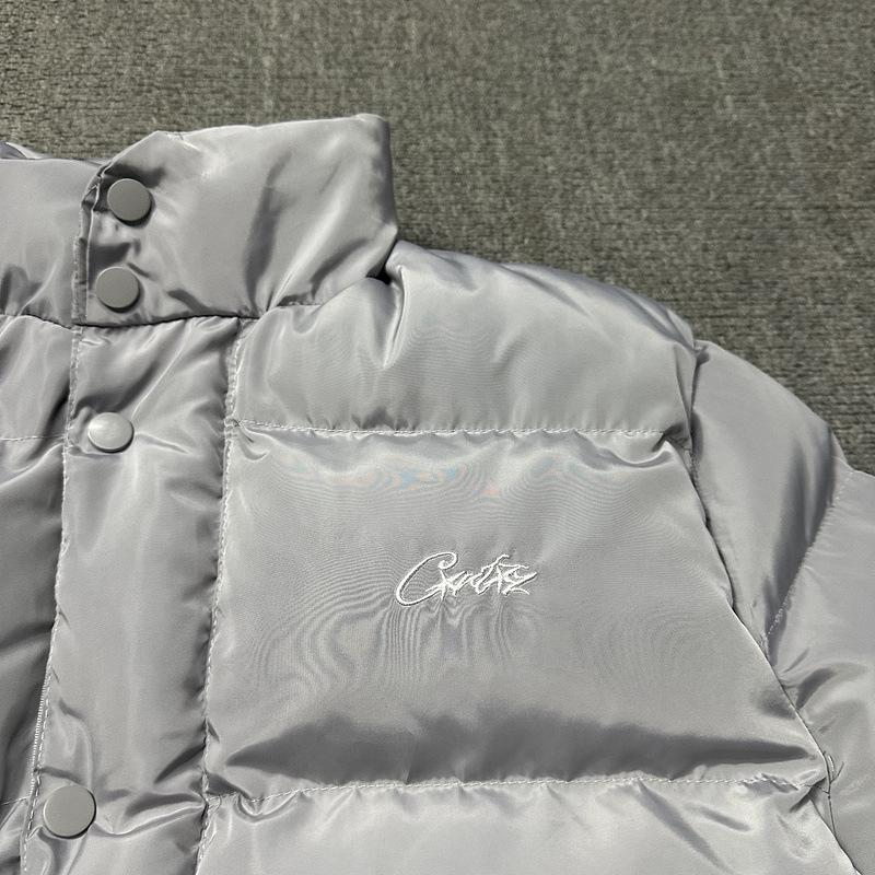 CRTZRTW 2024 Men's Trendy Hip Hop Stand Collar Winter Cotton Jacket