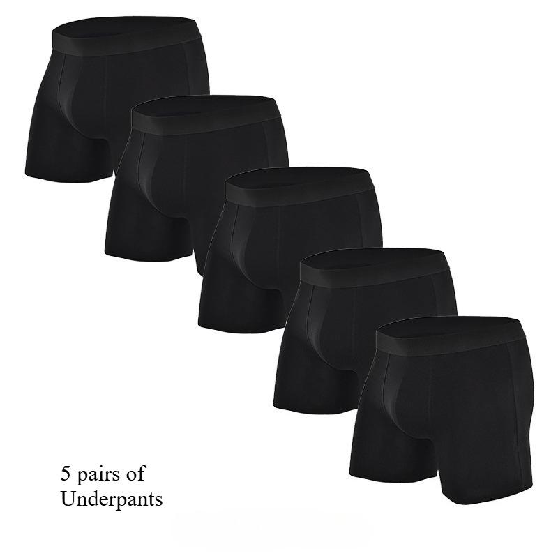 Minimalist Elastic Pure Cotton Underpants Plus Size Men's Underpants
