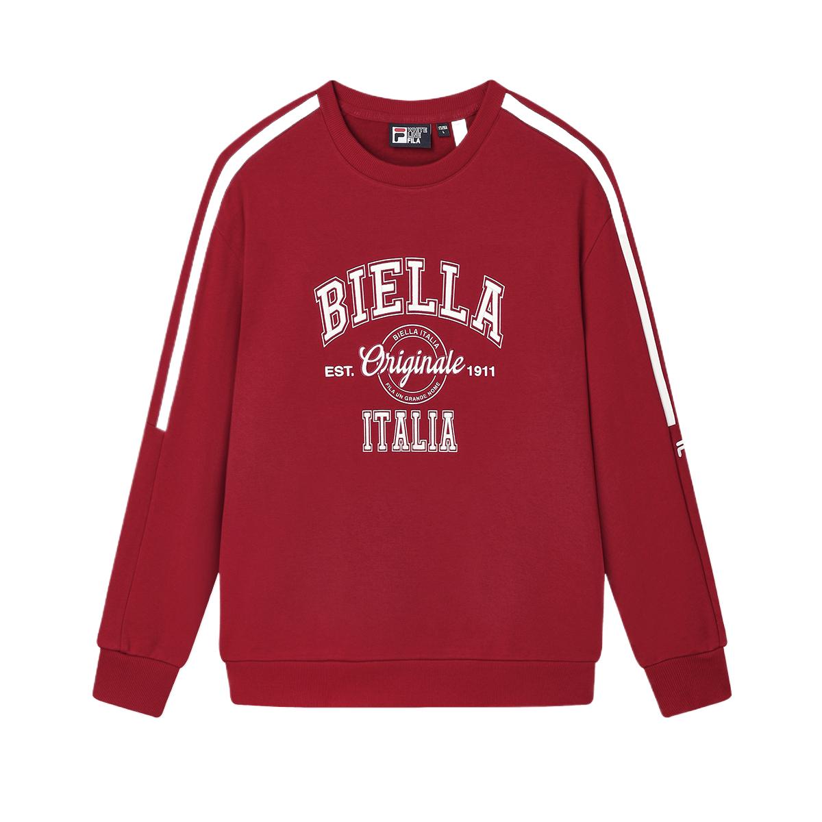 

FILA Fashion Letter Versatile Skin-Friendly Soft Sweatshirt Men sweatshirt Burgundy F11M449210A-WI XL