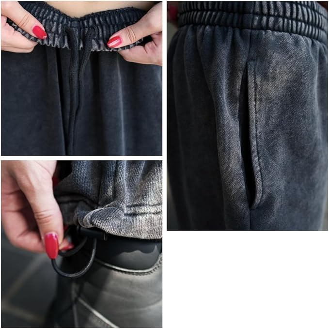 WEGO Sweat Size Pattern 2 Women's Wide-Leg Pants, S,