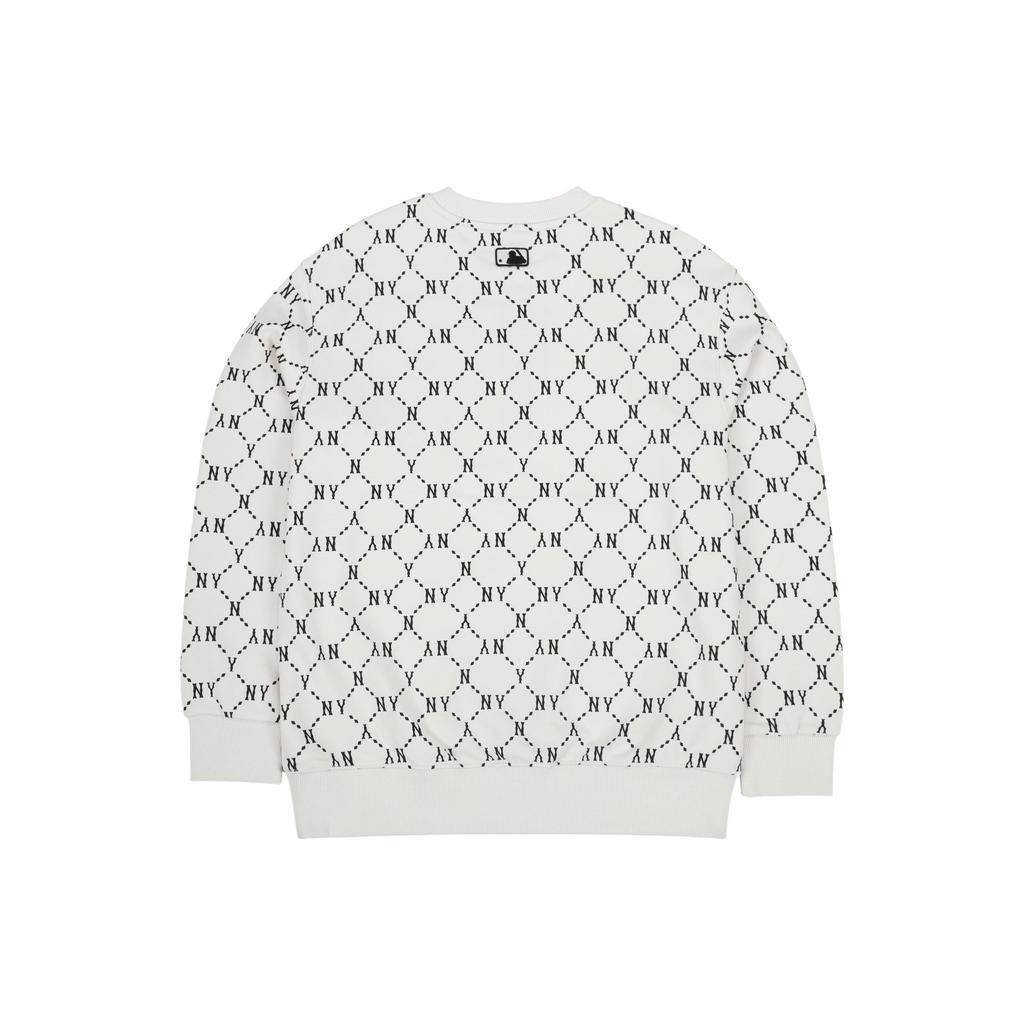 MLB Old Flower Sweatshirts Unisex Cream Crew Neck Moderate Regular 3AMTM0314-50CRS