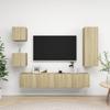 Vidaxl 5-Cz. TV Cabinet Set, Sonoma Oak, Wood-Based Material