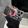 Large Tongue Leopard Print Phone Case for iPhone 17 16e 16 15 14 13 12 11 Pro Max X Xs XR 8 7 6s Air Plus Feather Texture Cover
