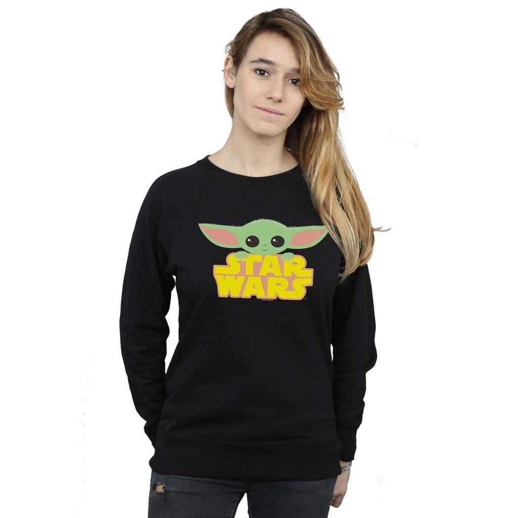 Star Wars Womens/Ladies The Mandalorian The Child And Logo Sweatshirt