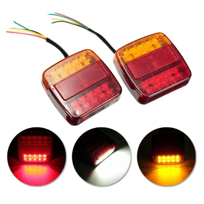 26LEDs Tail Light Trailer Truck Caravan-Taillight Turn Signal Indicator Number Plate Light Rear Reverse Brake Stop Lamp