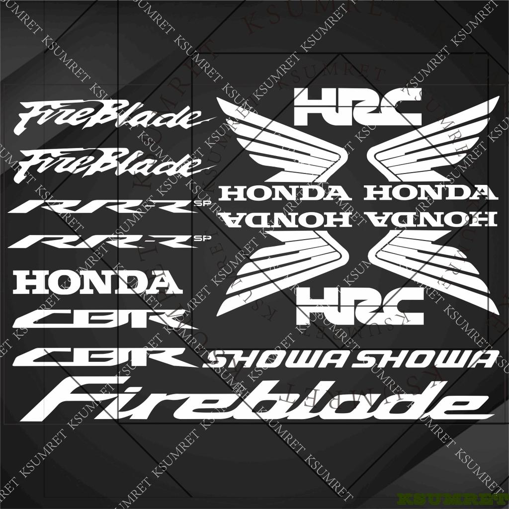 WRS2 For Honda Fireblade Motorcycle Stickers CBR1000RR CBR900RR RR-R SP HRC Racing Logo Decal Waterproof