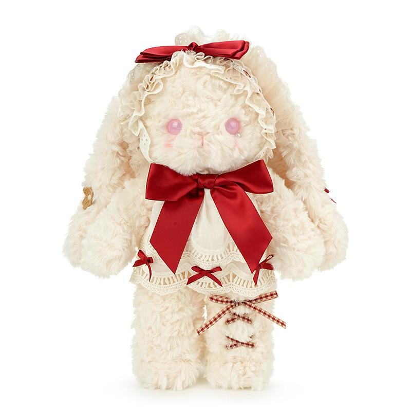 Plush Rabbit Doll In Lolita Style Soft Stuffed Toy Girls Women Birthday Gift 40cm 60cm 90cm Pink Burgundy Blue