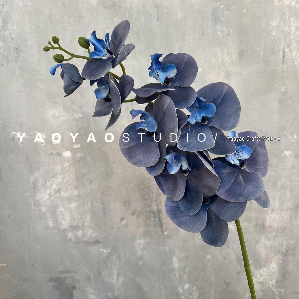 3D Printed Phalaenopsis Orchid, 9-Head Nordic Wedding & Dining Decoration, Floral Art Film Prop