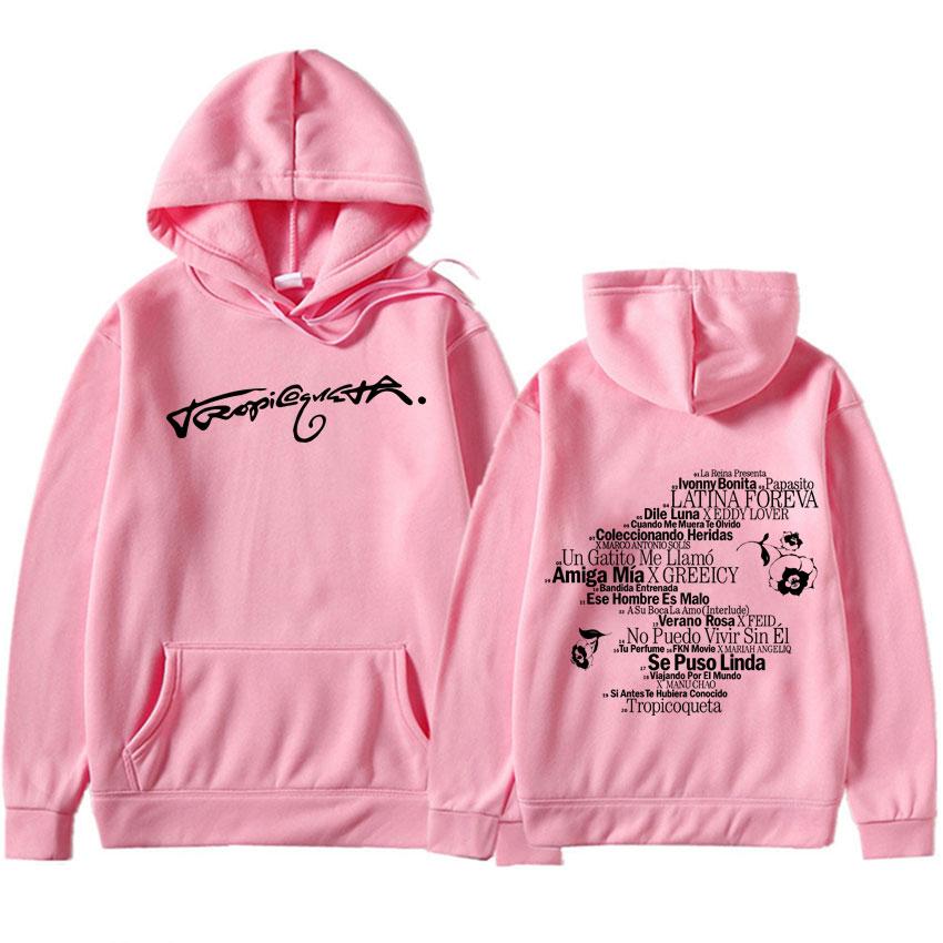 Karol G Tropicoqueta Harajuku Graphics Hoodie Long Sleeve Sweatshirt Men's Y2K Clothing Casual High Quality Pullover