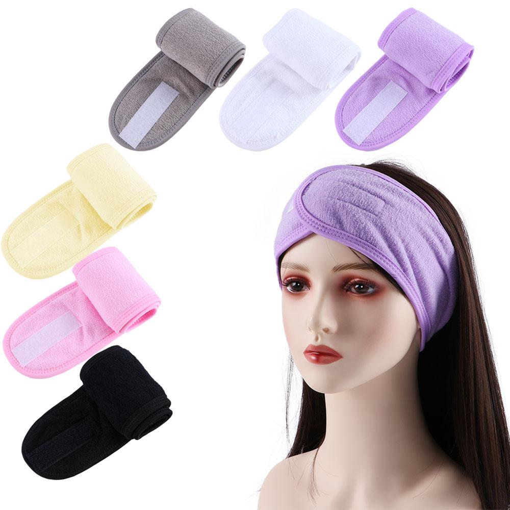 Wash Face Women Adjustable Cosmetic Shower Caps Tiara Turban Turban Head Band Makeup Hairband
