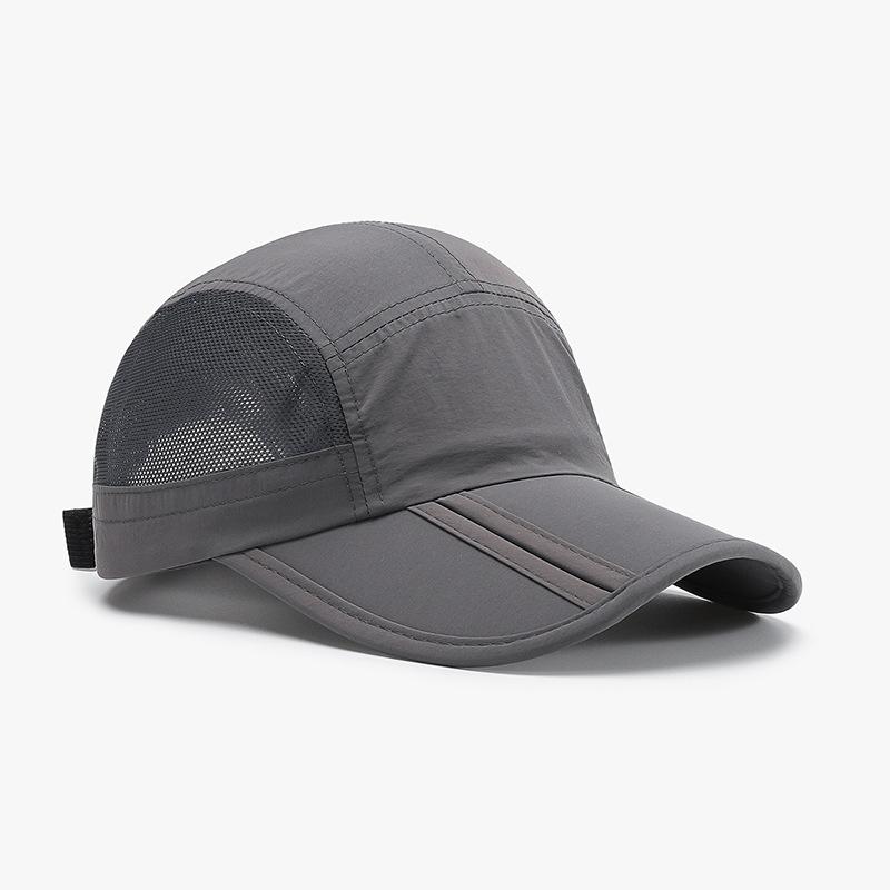 Cappello da Baseball Pieghevole Estivo da Uomo Rete Esterna Asciugatura Rapida Visiera Leggera Cappello a Becco d'Anatra da Donna