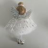 Durable Reusable Christmas Props Angel Ornaments, Cute Plush Doll Pendant with Nordic Style Holiday Decor Bell for Tree, Home Party Tree Ornaments
